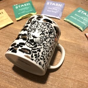 Leopard Coffee Tea Mug White Morning